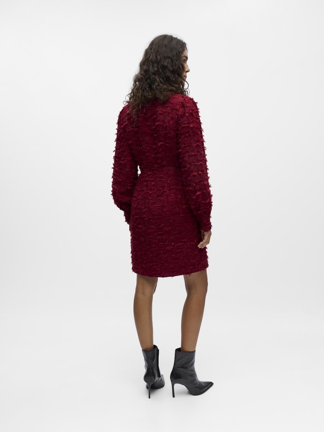 OBJDARIA Short Dress - Karanda Red - VERO MODA & VILA Bergvik